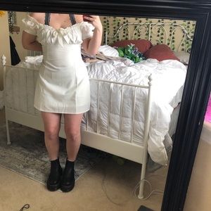 Pacsun L.A Hearts White Med Off shoulder dress NWT